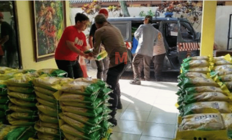 Polresta Malang Kota Gelontorkan 36 Ton Beras