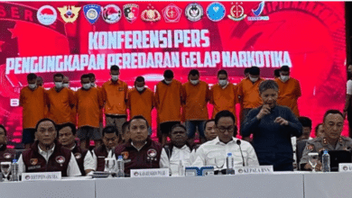 Potret Penangkapan Tersangka Kasus Narkoba